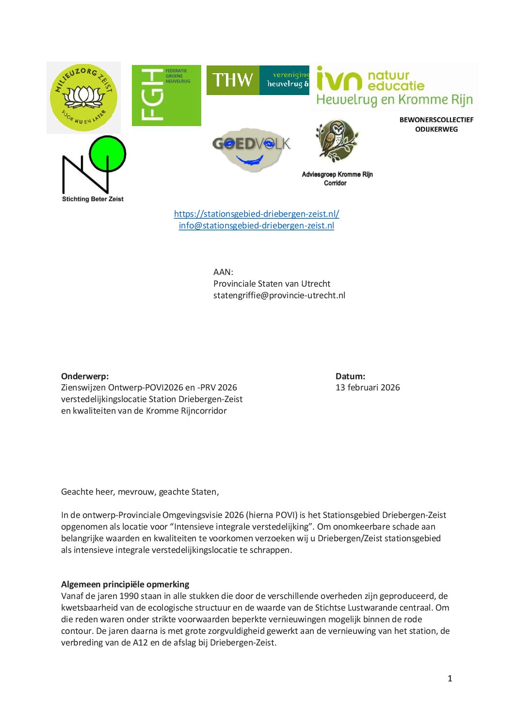 Zienswijze Burgercoalitie ontwerp POVI-PRV2026DEF